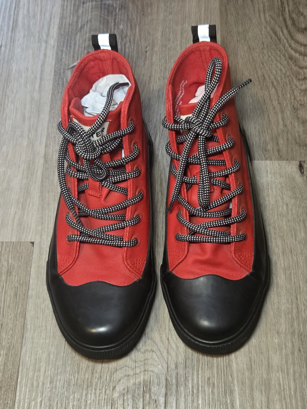 Hunter for Target Kids Red and Black Lace-Up Rain Boots